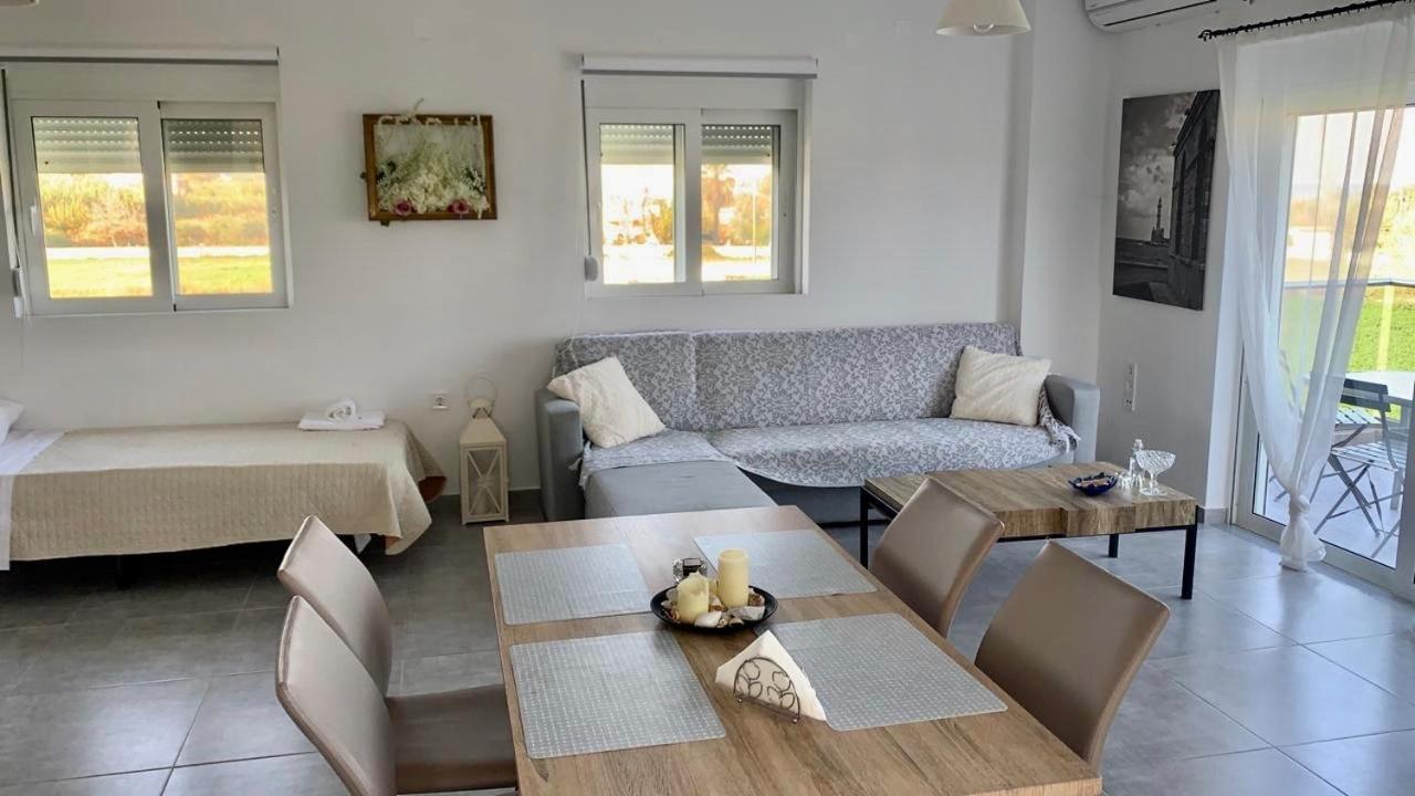 Martimi Apartments - 200M From Drapanias Beach - Pool - Hot Tub - Sauna - Bbq Kíssamos Exteriör bild