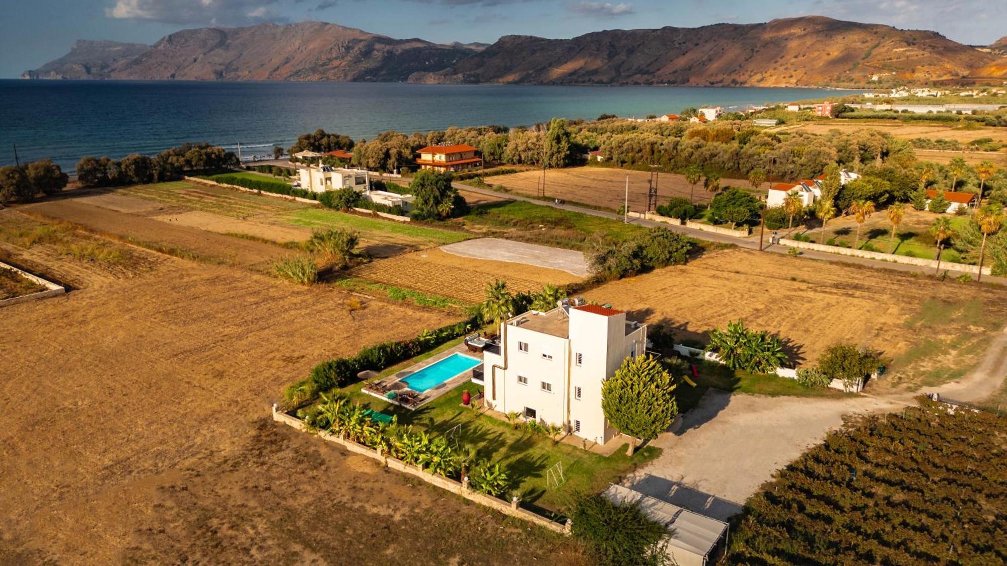 Martimi Apartments - 200M From Drapanias Beach - Pool - Hot Tub - Sauna - Bbq Kíssamos Exteriör bild
