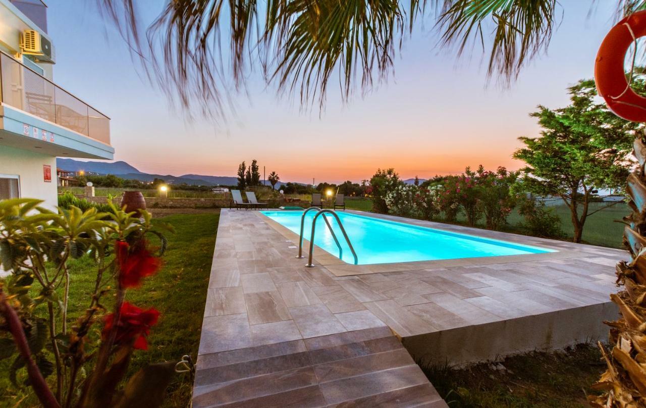 Martimi Apartments - 200M From Drapanias Beach - Pool - Hot Tub - Sauna - Bbq Kíssamos Exteriör bild