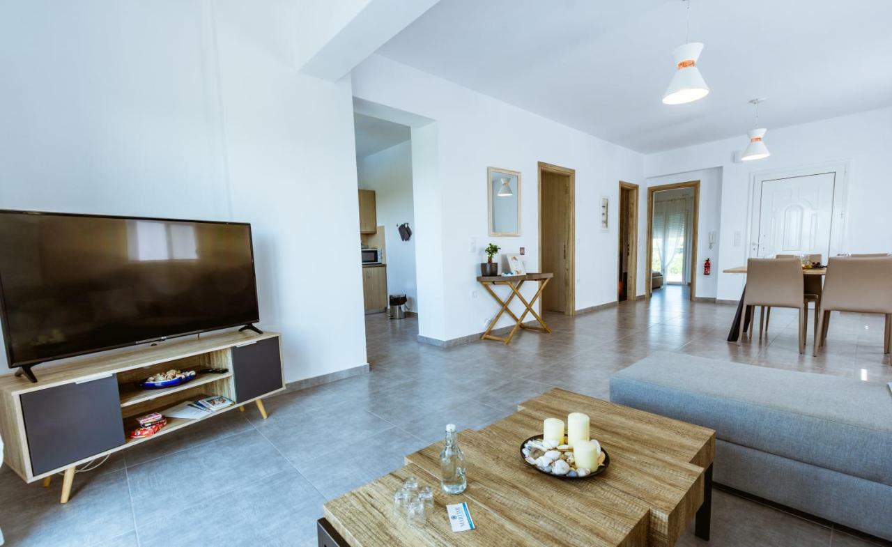 Martimi Apartments - 200M From Drapanias Beach - Pool - Hot Tub - Sauna - Bbq Kíssamos Exteriör bild