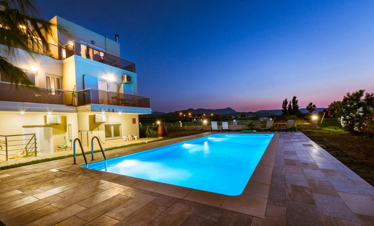 Martimi Apartments - 200M From Drapanias Beach - Pool - Hot Tub - Sauna - Bbq Kíssamos Exteriör bild